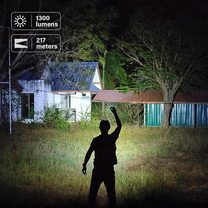 LED Small Flashlight USB C Rechargeable, SC13 Bright 1300 Lumens EDC Keychain Flashlights with IPX8 Waterproof, Portable Key Ring Mini Flash Light for Everyday Carry Camping Hiking