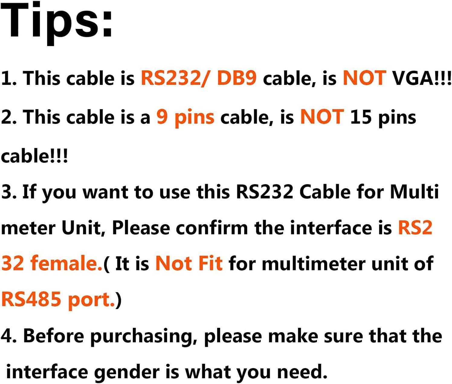 USB to RS232 Adapter with PL2303 Chipset, 6.6Ft USB 2.0 Male to RS232 Female DB9 Serial Converter Cable for Cashier Register, Modem, Scanner, Digital Cameras, Cnc,Black